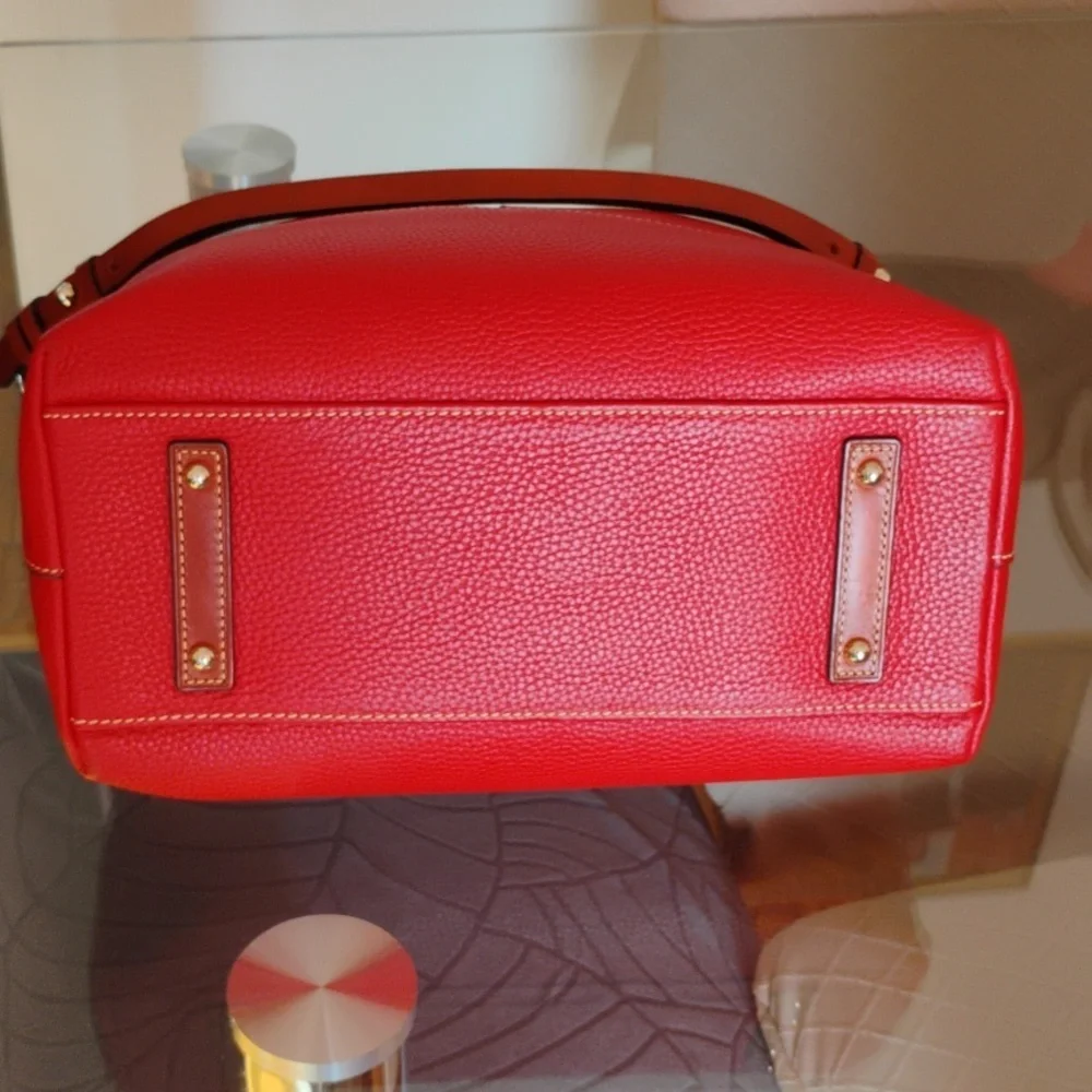 Dooney & Bourke  Red Leather Tote - Picture 4 of 7